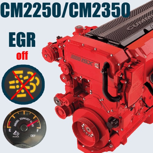 Cummins CM2250/CM2350 ISX ISB ISL ISC DPF EGR DEF SCR delete